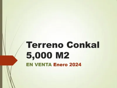 TERRENO AMPLIO EN VENTA MERIDA, CONKAL (AVT-1213)