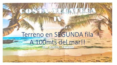 TERRENO 2A FILA EN VENTA MERIDA PLAYA, SAN BENITO (AVT-1227)