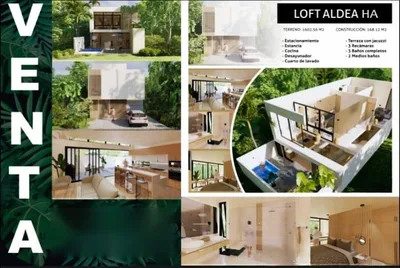 LOFT EN VENTA NUEVO, PARA ESTRENAR ALDEA HA PUERTO MORELOS (FVC-2307)