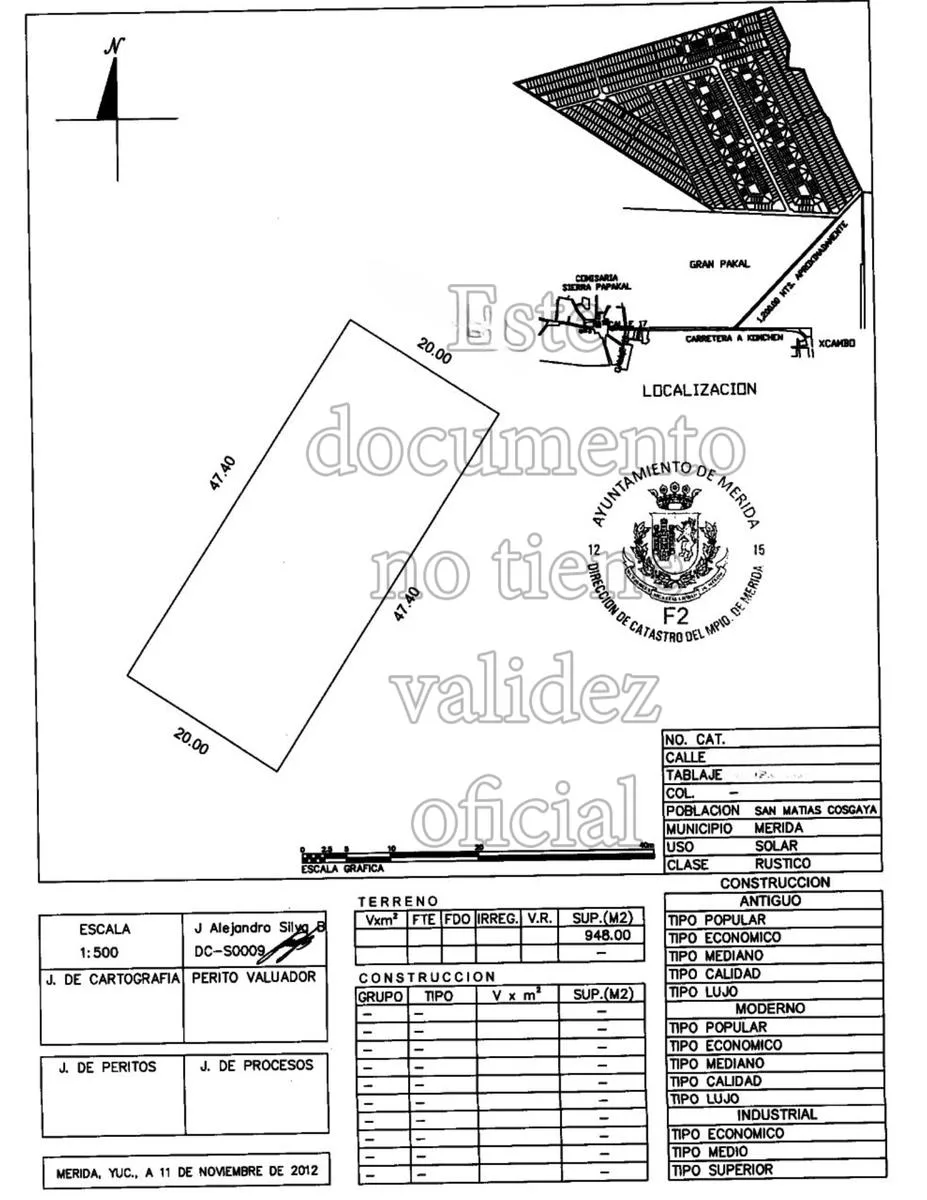 TERRENO AMPLIO EN VENTA MERIDA, SIERRA PAPACAL  (FVT-1251)
