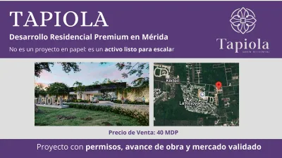 DESARROLLO EN VENTA DE 45 LOTES CARRETERA KIKTEIL KOMCHEN (AVT-2829)