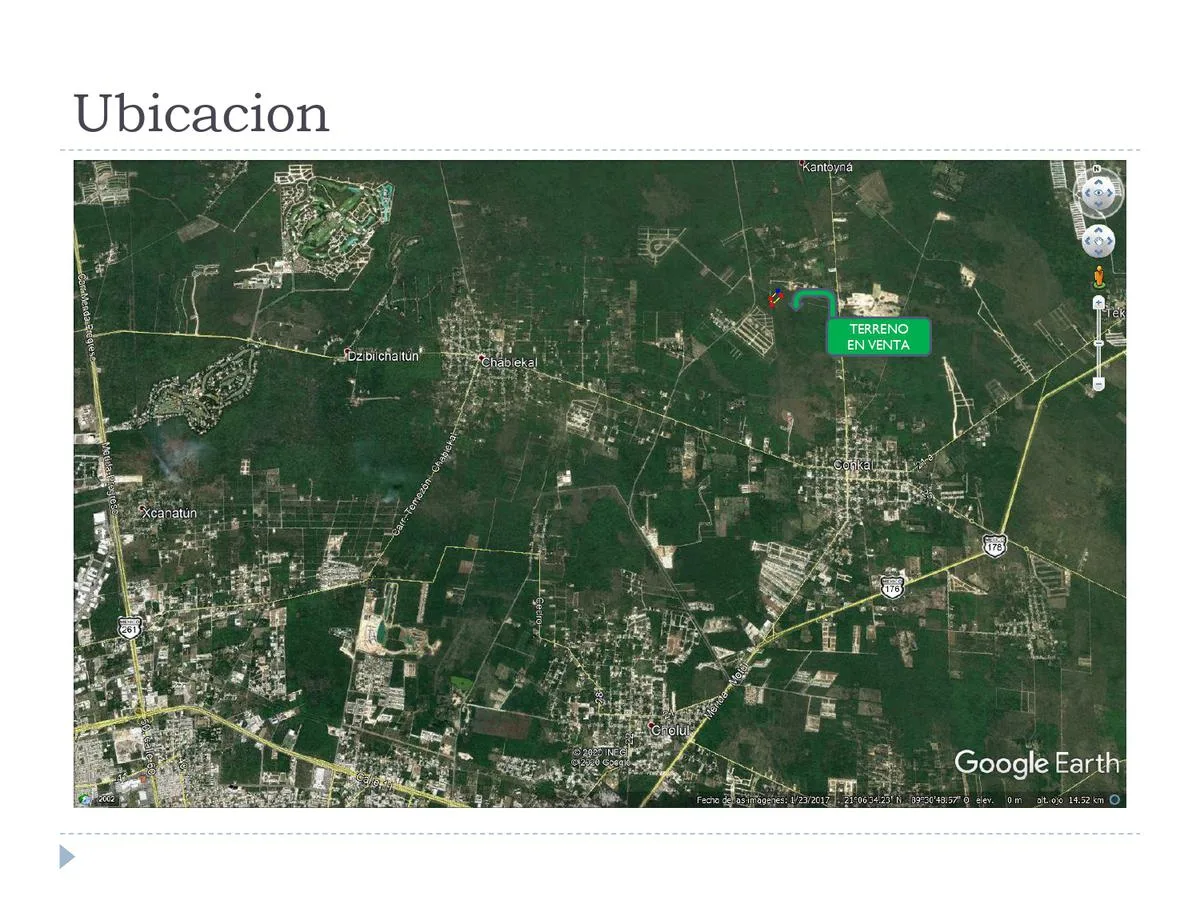GRAN TERRENO EN VENTA MERIDA, CONKAL  BIEN UBICADO  (AVT-1001)