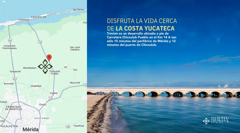 TERRENOS EN VENTA MERIDA,  CARRETERA A CHIXULUB PUERTO TRAVIAN (GVT-1236)