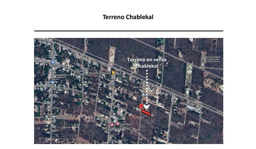 AMPLIO TERRENO EN VENTA MERIDA, CHABLEKAL (GVT-1262)